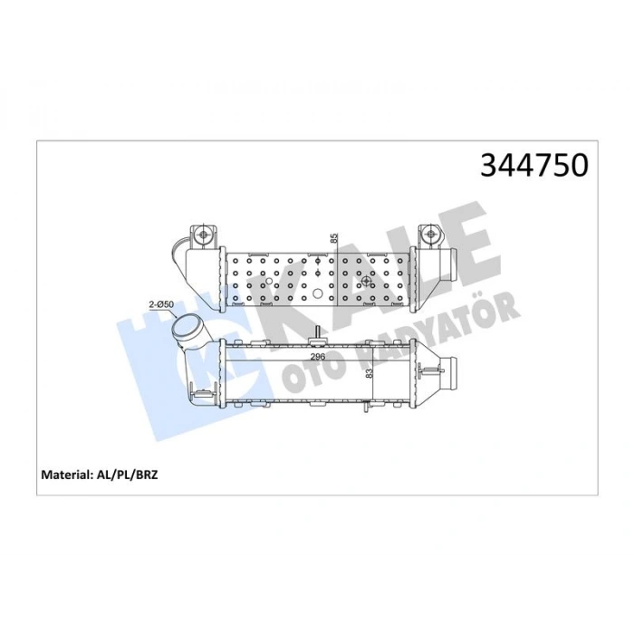 INTERCOOLER CADDY II 1.9TDI (96-04) POLO CLASSIC 1.9TDI (96-02) CORDOBA IBIZA II 1.9TDI (96-99) AL P