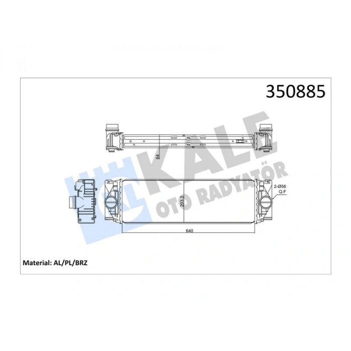 INTERCOOLER SPRINTER - CRAFTER 30-35 AL PL BRZ