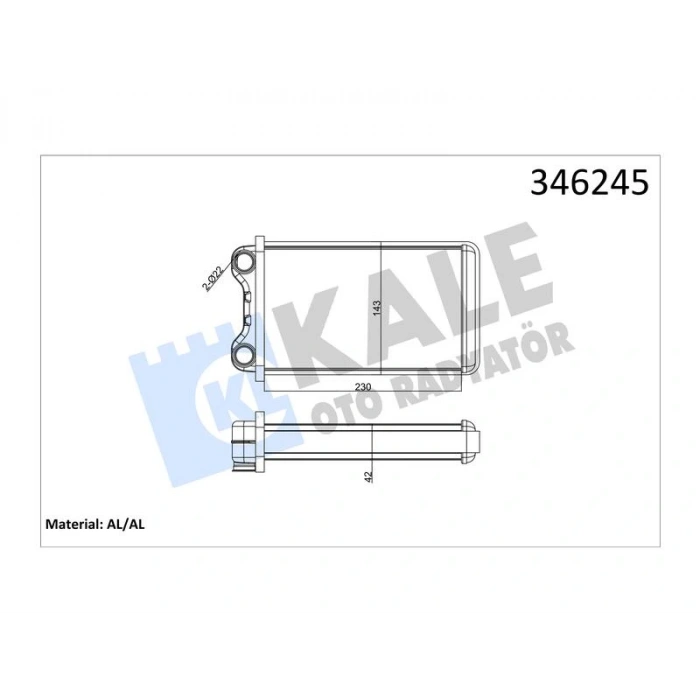 KALORIFER A4 1.6-1.8 (00-05) BENZ CLS SERISI (08-11) EXEO AL BRZ