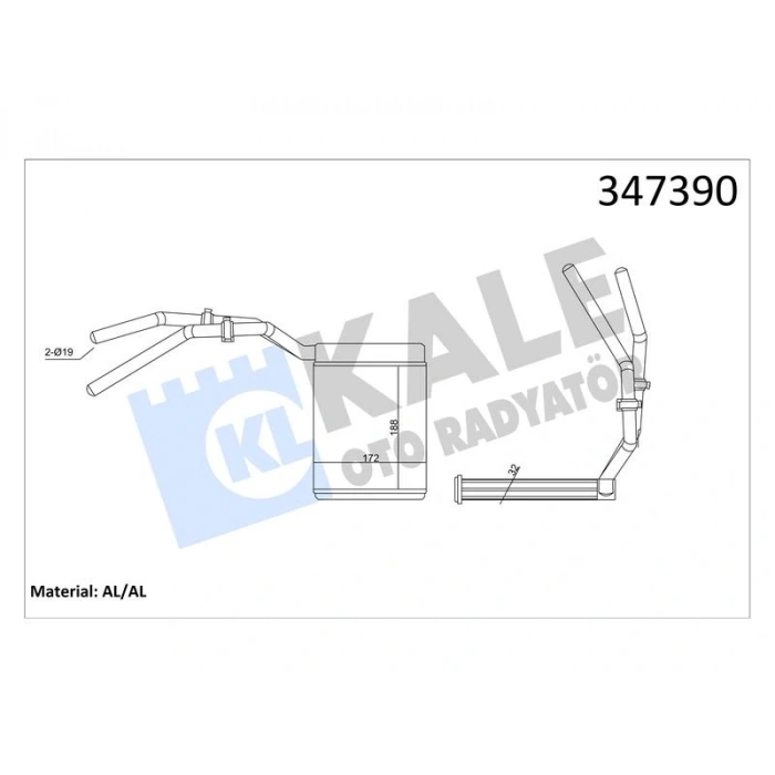 KALORIFER C-MAX FOCUS C-MAX FOCUS II KUGA - MAZDA 3 5 - C30 C70 II (05+)