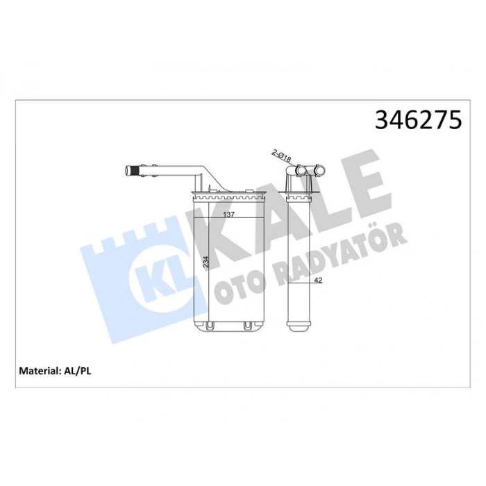 KALORIFER P106-SAXO VALEO TIPI (96+) AL MKNK