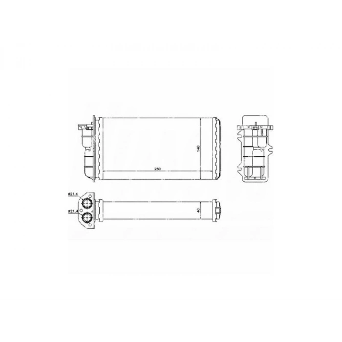 KALORIFER RADYATORU BRAVO BRAVA MAREA 95-02 (250x140x32)