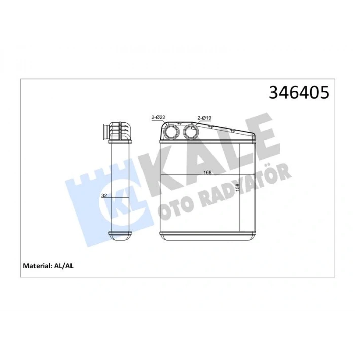 KALORIFER RADYATORU  CLIO III-MODUS 04>TWNG 07>