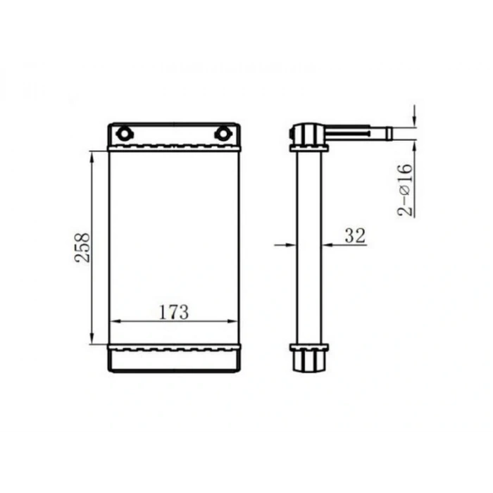 KALORIFER RADYATORU DUCATO ARKA A M (260X175X32)