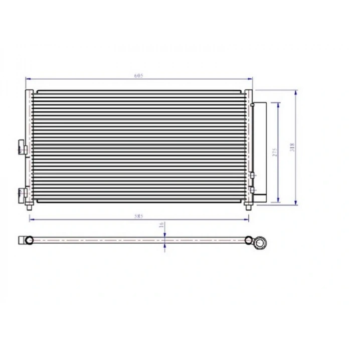 KLIMA RADYATORU DOBLO 01>IDEA 04>PUNTO 03> LANCIA YPSILON 06>11 1.2 1.3JTD 1.4 1.9JTD