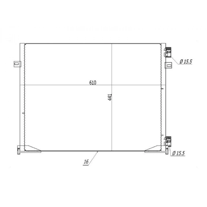 KLIMA RADYATORU TRAFIC II 06> VIVARO 1.9 DTI 2.0 CDTI