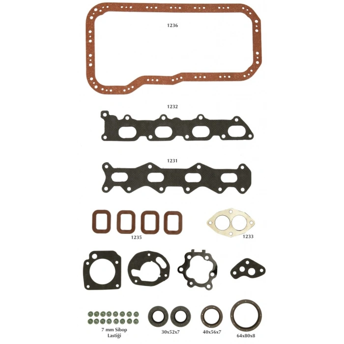 MOTOR UST TAKIM CONTA KECELI SKCLI DOBLO PALIO 1.6 16V