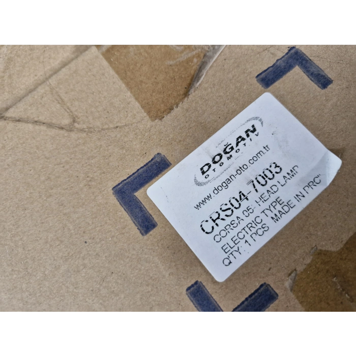 OPEL CORSA C SAĞ ÖN FAR SIFIR 2000-2006