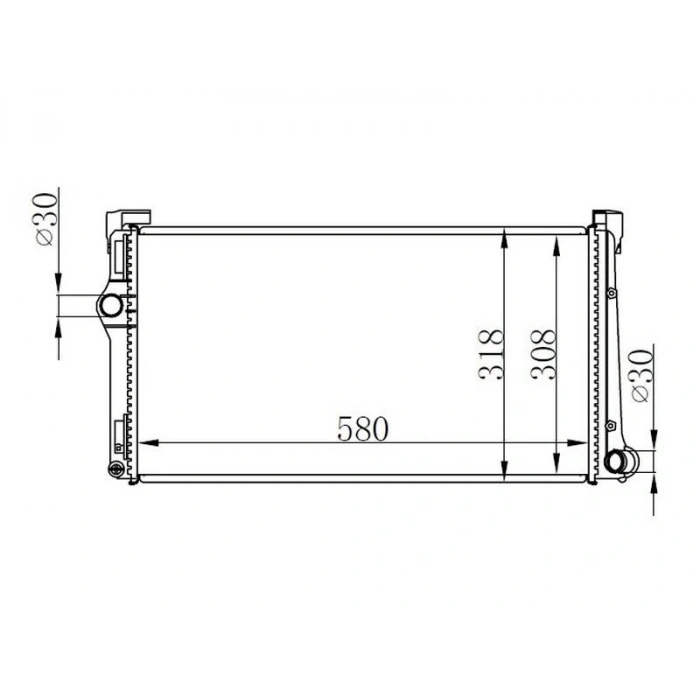 RADYATOR IDEA 4 PUNTO 3 44621 MJTD MT (580X298X26)