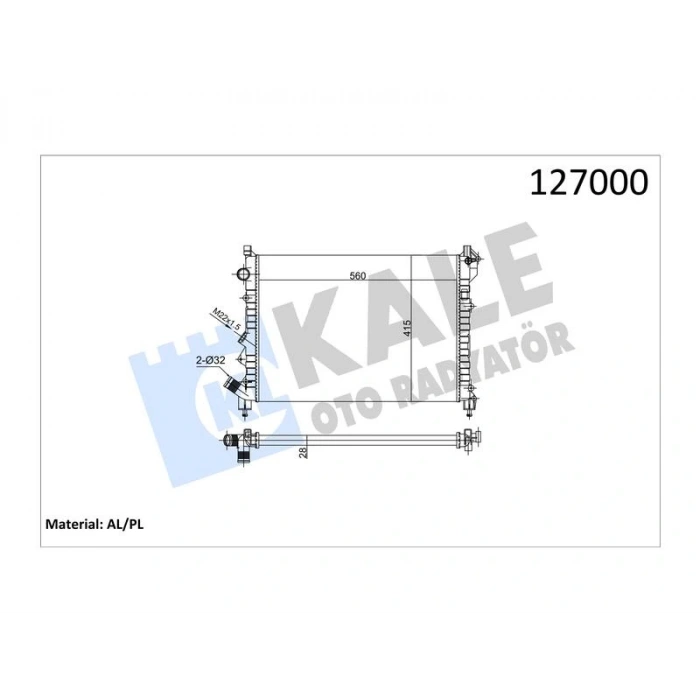 RADYATOR LAGUNA ESPACE 1.6 1.8 2.0 KLIMALI 2 SIRA AL+PL