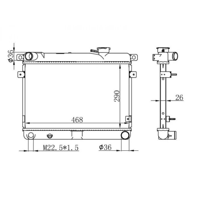 RADYATOR M131 DKS MT (290X458X26)