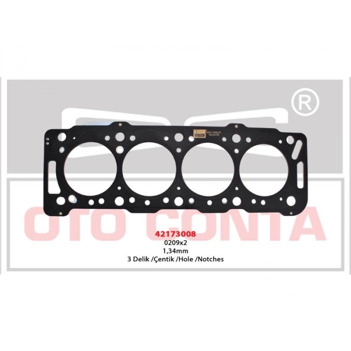 SILINDIR KAPAK CONTA BERLINGO PARTNER 1.9D CELIK MLS 3 DELIK 1.34MM DW8