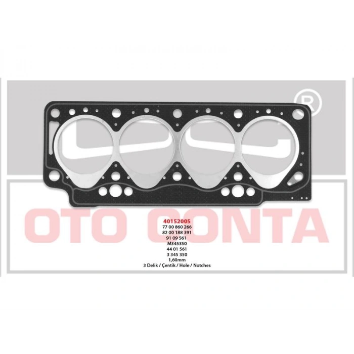 SILINDIR KAPAK CONTASI ( 3 KERTIK ) CLIO II-KNG-MGN I-R19-DACIA SOLENZA 1.9 D (F8Q) 