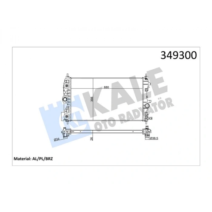 SU RADYATORU ASTRA J-ZAFIRA TOURER C-CRUZE 1.4-1.6 (A/T  OTOMATIK  SANZIMAN )