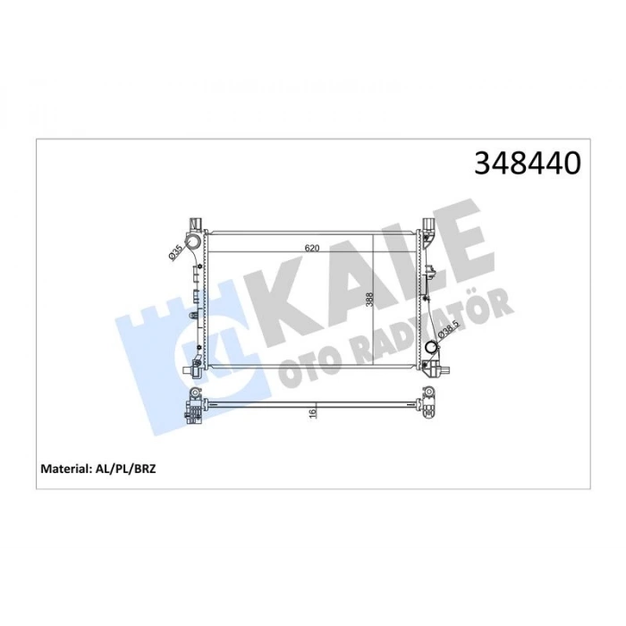 SU RADYATORU EGEA 1.3 MJET 1.4 BENZINLI (MT) AL PL BRZ