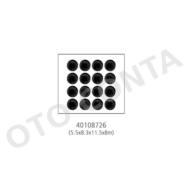 SUBAP LASTIGI TAKIMI16 ADET 5.5MM SAPKASIZ