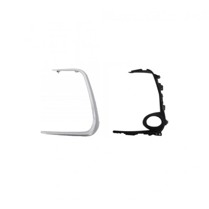 TOYOTA COROLLA- E210- 19/24; SİS LAMBA KAPAĞI SOL SİS DELİKLİ GRİ İÇ DIŞ SET (2 PARÇA)