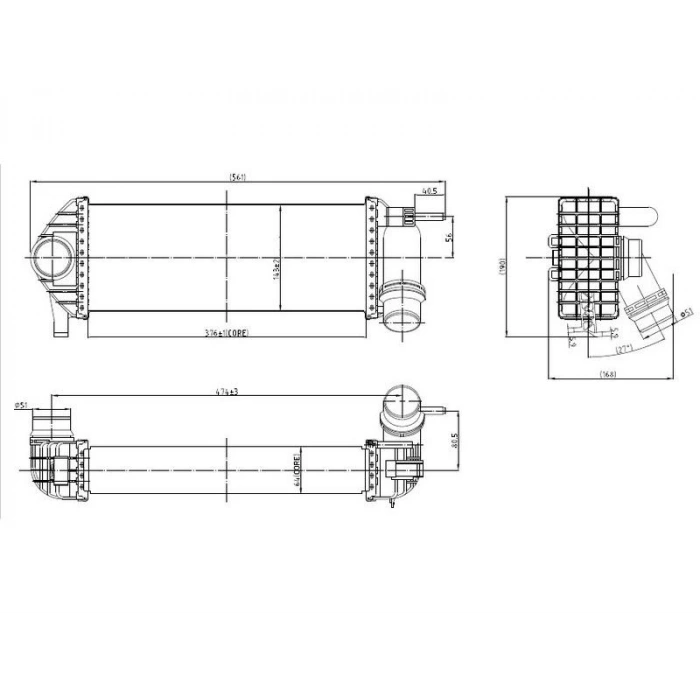 TURBO RADYATORU KANGOO  CITAN 1.5 DCI