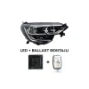 FAR SAG MEGANE IV TOUCH 16-20 SIYAH CERCEVELI MOTORLU (LED+BALLAST MONTAJLI)