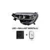 FAR SOL MEGANE IV TOUCH 16-20 SIYAH CERCEVELI MOTORLU (LED+BALLAST MONTAJLI)