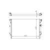 RADYATOR 500 1.4I 07> 617863 MT (622×416×34)