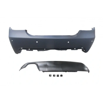 BMW 5 SERI- E60- 07/10; ARKA TAMPON (KARLIKLI/ASTARLI/ÇEK. KAPAKLI/SENSÖR DELİKLİ 18MM) (M-TECH/LCI)