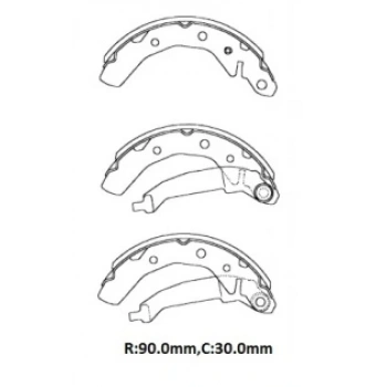 DAEWOO MATIZ- 98/01; ARKA FREN PABUCU (90X30) (BRAMAX)
