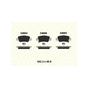 FREN BALATASI ARKA AURIS 2007 - COROLLA 2004 - D4D (IKAZ KABLOSU+KLIPS)