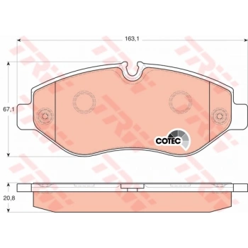 FREN BALATASI ON CRAFTER 2.5 TDI 06> SPRINTER 06> VIANO VITO 03>