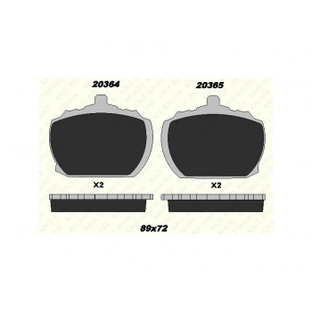FREN BALATASI ON RANGE ROVER 85-90 DEFENDER 90-94 TRANSIT IVECO DAILY 78-92