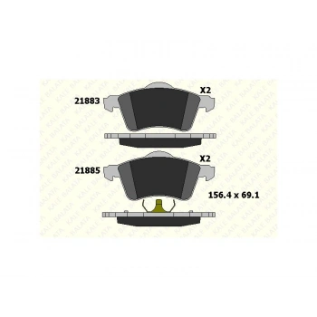 FREN BALATASI ON TRANSPORTER T4 2.5 TDI 90=>