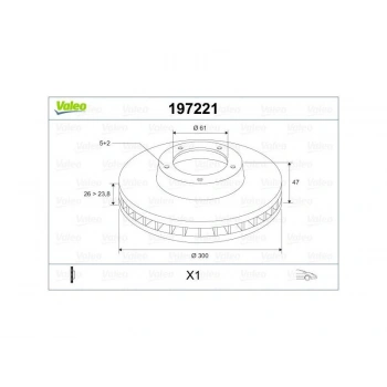 FREN DISKI ON RENAULT LAGUNA II 01=>  300 MM  5 BIJON