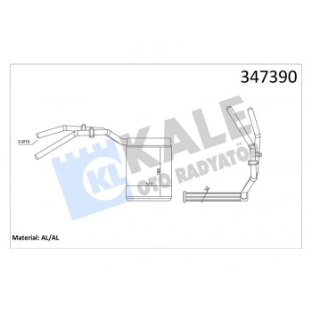 KALORIFER C-MAX FOCUS C-MAX FOCUS II KUGA - MAZDA 3 5 - C30 C70 II (05+)
