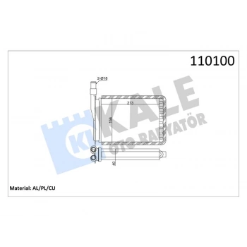 KALORIFER R9 R11 (BAKIR BORULU) 2 SIRA CU+PL