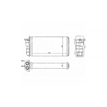 KALORIFER RADYATORU BRAVO BRAVA MAREA 95-02 (250x140x32)