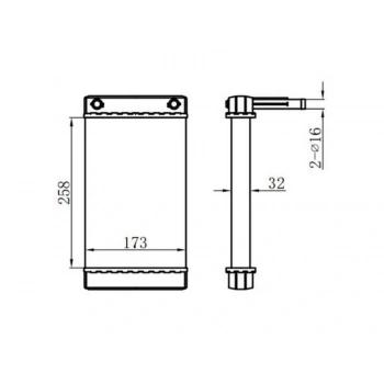 KALORIFER RADYATORU DUCATO ARKA A M (260X175X32)