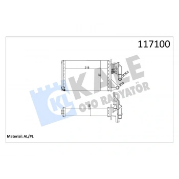 KALORIFER RADYATORU UNO 70 MUSLUKLU 2 SIRA AL+PL