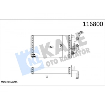KALORIFER TEMPRA SX AK 2.0 cc MUSLUKLU 2 SIRA AL+PL