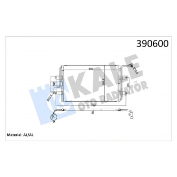 KLIMA RADYATORU BORA-GOLF IV-A3-OCTAVIA LEON-TOLEDO 1.4-1.6-1.8-1.9