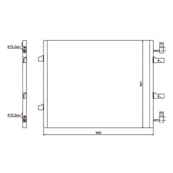KLIMA RADYATORU (KONDANSER) A M TRAFFIC II 2.0 DCI 01  VIVARO A 2.0 CDTI 01 (580X451X16)