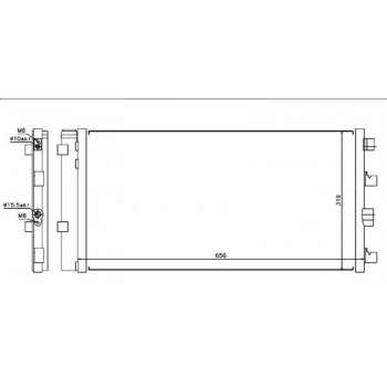 KLIMA RADYATORU (KONDANSER) DUSTER 1.5 DCI 2010> (656x319x16)