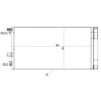 KLIMA RADYATORU (KONDANSER) FLUENCE 1.6I 16V 08> BENZINLI (OTO. MEK.)
