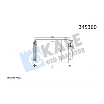 KONDENSER KA (08+) PANDA- 500 0.9 1.2 1.3JTD 1.4 AL AL