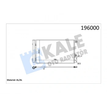 KONDENSER LINEA 1.4MPI PUNTO EVO 1.4 (07+) (MT) AL/BRZ