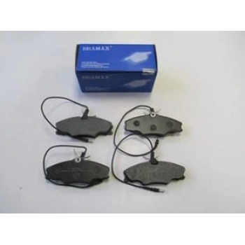 PEUGEOT 406- 95/04; ÖN FREN BALATASI (4 KABLOLU) (DİSK)(129,7X52,9X18,5)(BRAMAX)