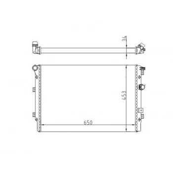 RADYATOR 500 1.4I 07> 617863 MT (622×416×34)