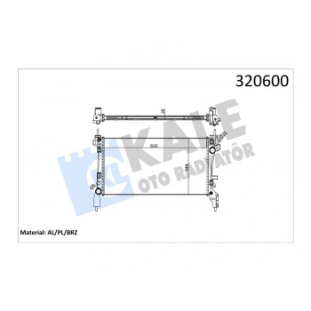 RADYATOR BIPPER NEMO 1.4 1.6HDI AL/PL/BRZ
