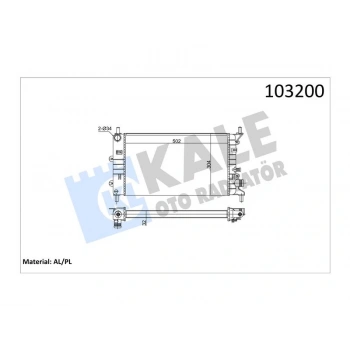 RADYATOR ESCORT CL 1.4 1.6 (90+) 2 SIRA AL+PL