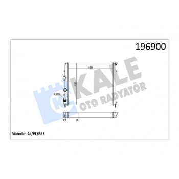 RADYATOR KANGOO 1.5DCI 1.9D 97+ AL/PL/BRZ