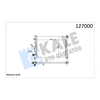 RADYATOR LAGUNA ESPACE 1.6 1.8 2.0 KLIMALI 2 SIRA AL+PL